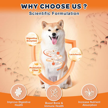 NATURE TARGET Glucosamine for Dogs, Hip and Joint Supplement, 120 Bites | Freeze-Dried Crunchy Chews, Chicken Flavored Mobility Treats, Chondroitin, MSM, Omega-3, Ideal for Senior, Large & Active Dog