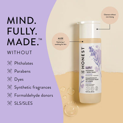 The Honest Company Lavender Calm 2-in-1 Cleansing Shampoo + Body Wash