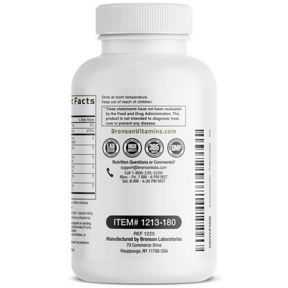Bronson Liver Detox Advanced Detox & Cleansing Formula 60 Capsules | Liver Health Support with Milk Thistle, Dandelion Extract, Turmeric, Artichoke Leaf & Beet Root, Non-GMO, Soy-Free