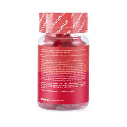 Kids Iron Gummies – Iron Supplement for Kids – Energy & Immune System – Vegan