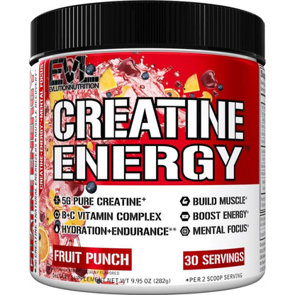 Evlution Nutrition Creatine 5000 - Supports Faster Recovery Lean Muscle Growth & Performance - Pre & Post Workout Powder - 5000mg Pure Creatine Monohydrate Per Serving - 60 Servings - Unflavored