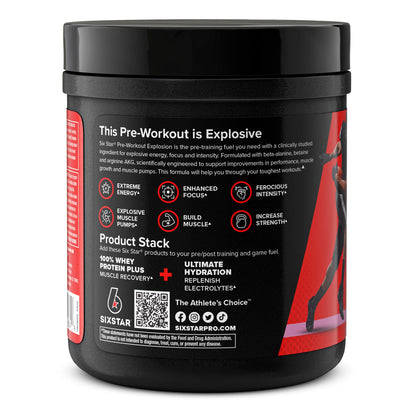 Six Star Pre Workout PreWorkout Explosion Pre Workout Powder for Men & Women PreWorkout