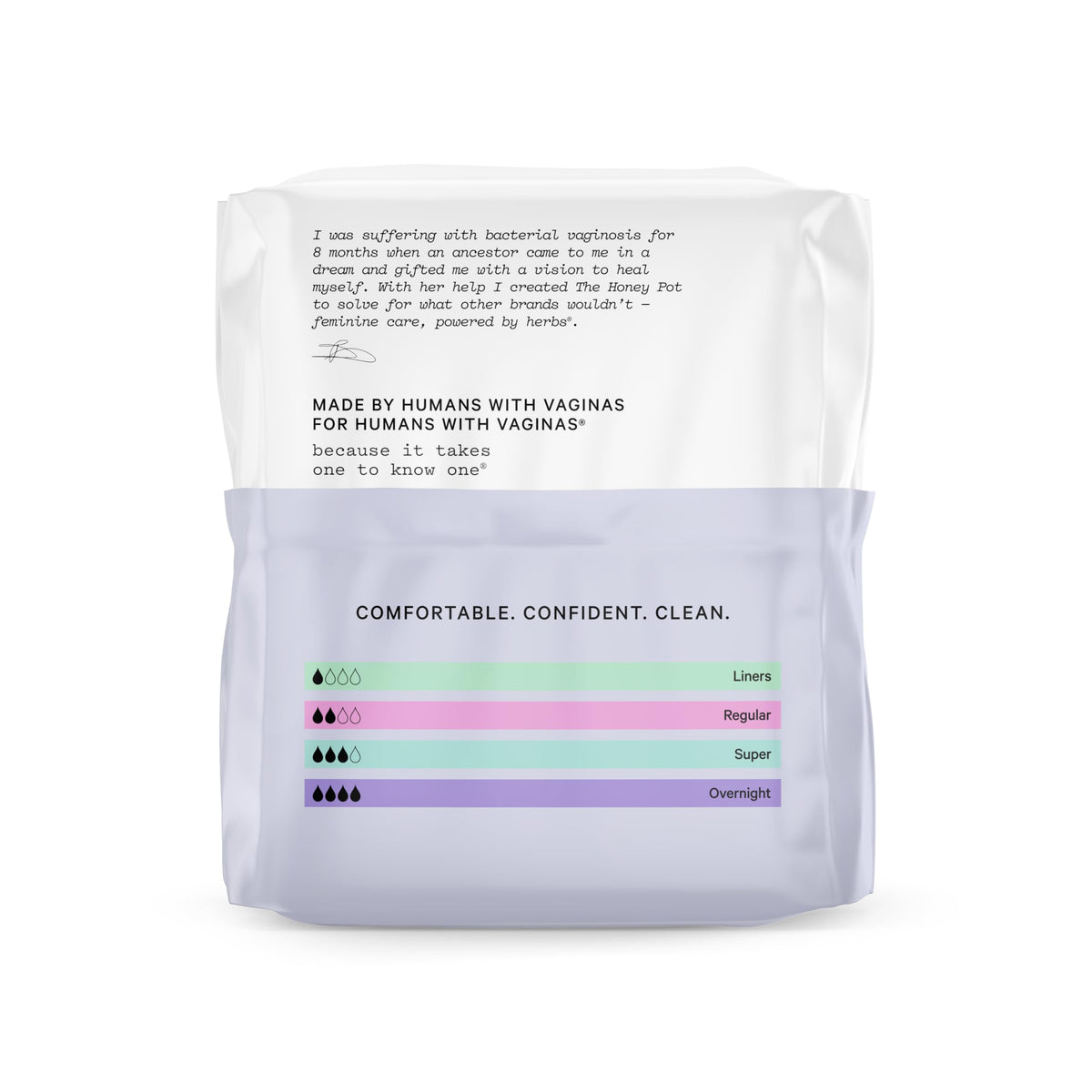 The Honey Pot Company - Non-Herbal Overnight Pads with Wings - Organic Pads for Women