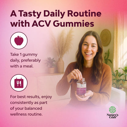 Apple Cider Vinegar Gummies with Mother - Cleanse & Detox ACV Gummies for Weight Loss, Gut Health, Bloating, Metabolism & Energy Support - ACV with Mother with B12 Vitamin, B6 & Pomegranate - 60 Ct