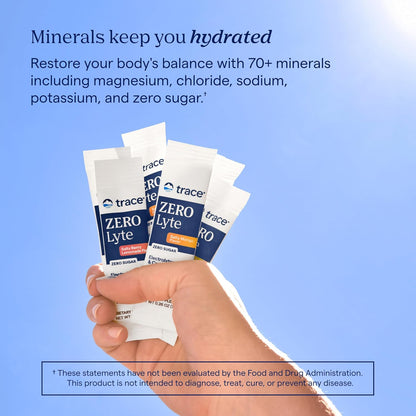 Trace Minerals ZeroLyte Electrolyte Drink Mix, Salty Watermelon, 30 Packets