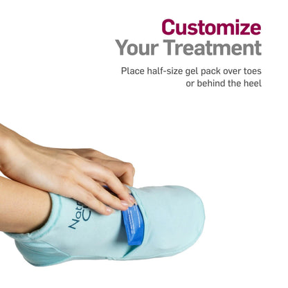 NatraCure Cold Therapy Socks - Reusable Gel Ice Frozen Slippers for Feet