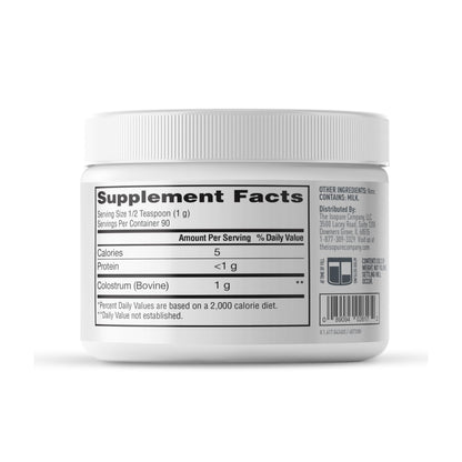 Isopure Bovine Colostrum Supplement Powder, Gently Processed, 90 Servings