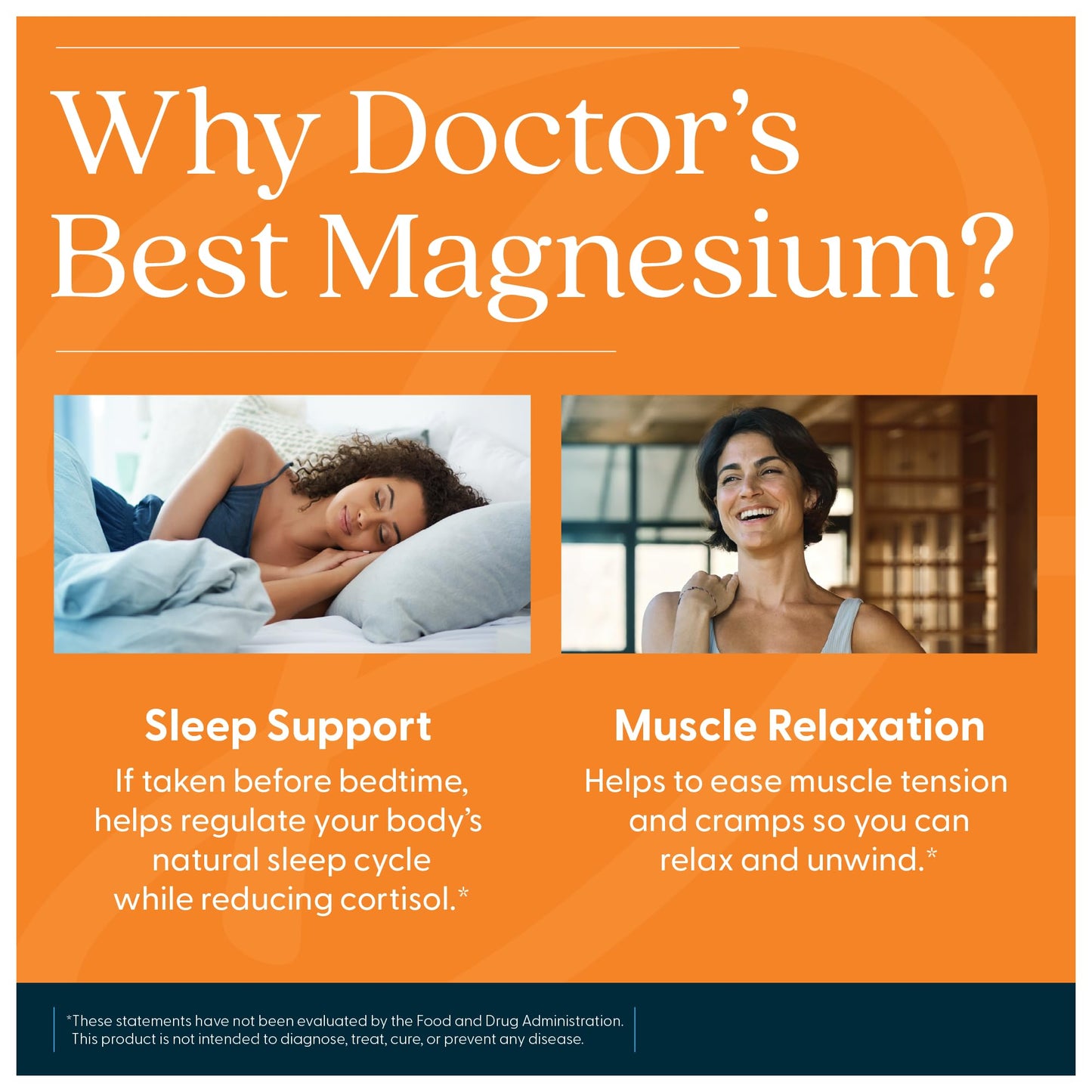 Doctor's Best High Absorption Magnesium Glycinate Lysinate Supplement for Sleep Support - Chelated Magnesium Tablets for Women & Men, 200mg per Serving, Supports Calm & Relaxation, Vegan - 240 Count