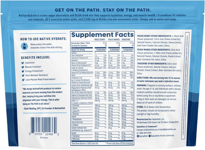 NativePath Hydrate Variety Stick Packs and Peach Mango Hydrate Jar Bundle