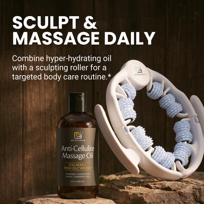 Anti Cellulite Massage Oil for Massage Therapy with Collagen (8 Fl Oz)