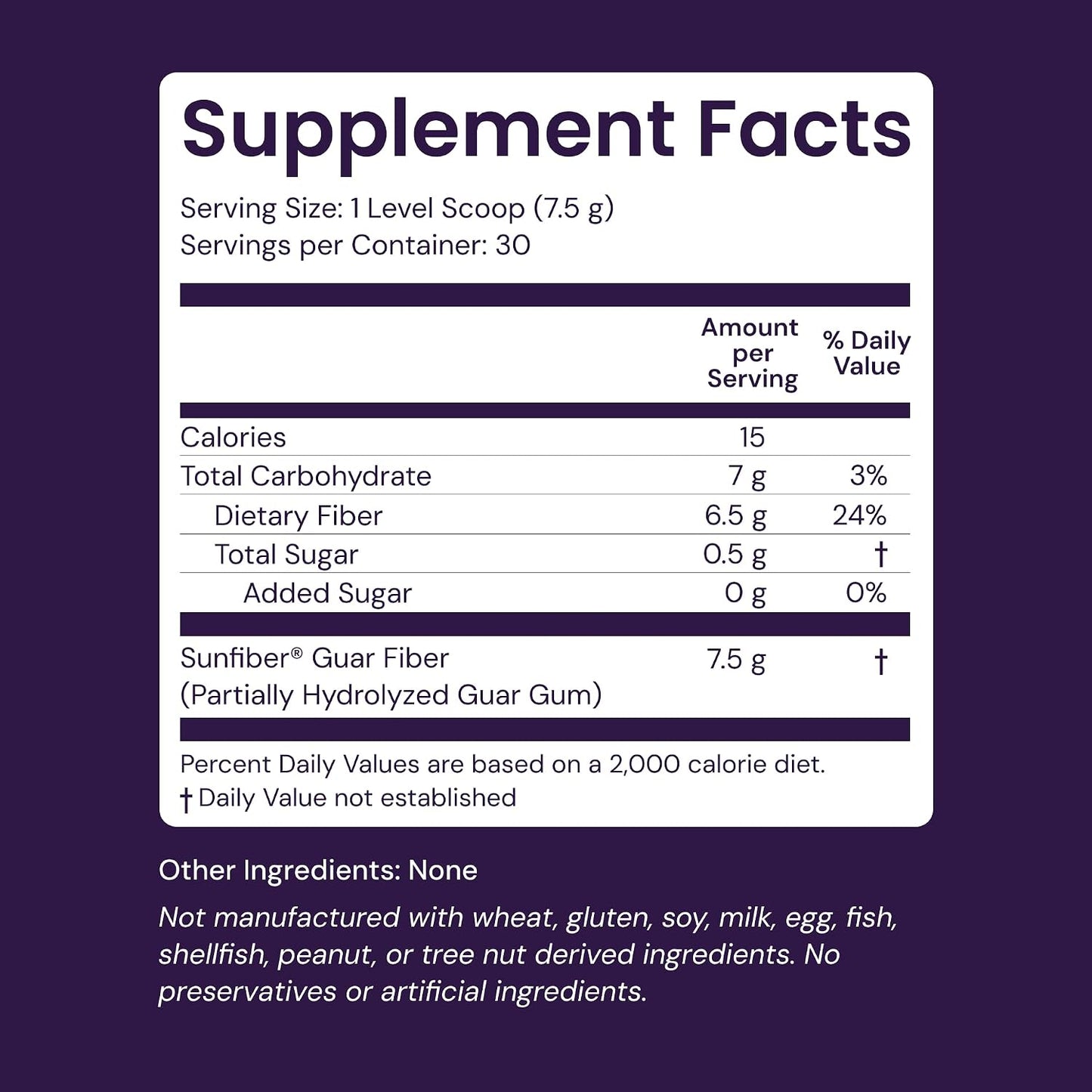 Healthy Origins Healthy Fiber Powder 7.9 oz (225g) - Featuring Sunfiber Partially Hydrolyzed Guar Gum (PHGG) - Supports Digestive Regularity, Intestinal Health & Prebiotic Care