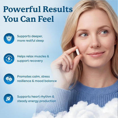 Magnesium Glycinate (Chelated) 1,750 mg – Supplement to Support Stress | Stress Relief, Sleep, Muscle Relaxation & Recovery, With Boron & Vitamin D3, High Absorption, For Women & Men, 90 Capsules
