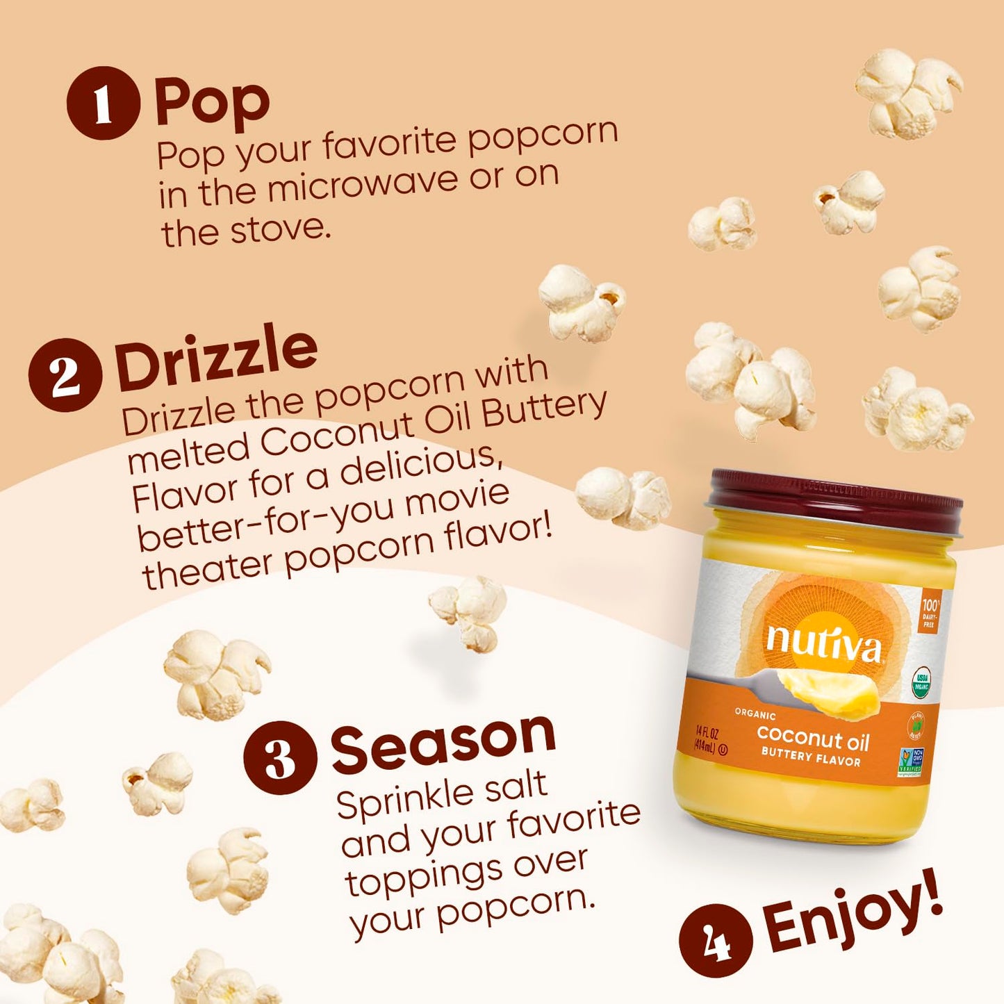 Nutiva, Oil Coconut Buttery Organic, 14 Fl Oz