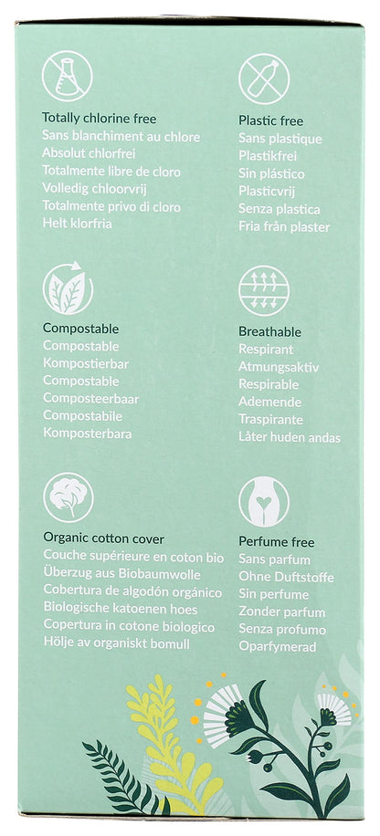 Natracare Natural Organic Curved Panty Liners, with Certified Organic Cotton, Ecologically Certified
