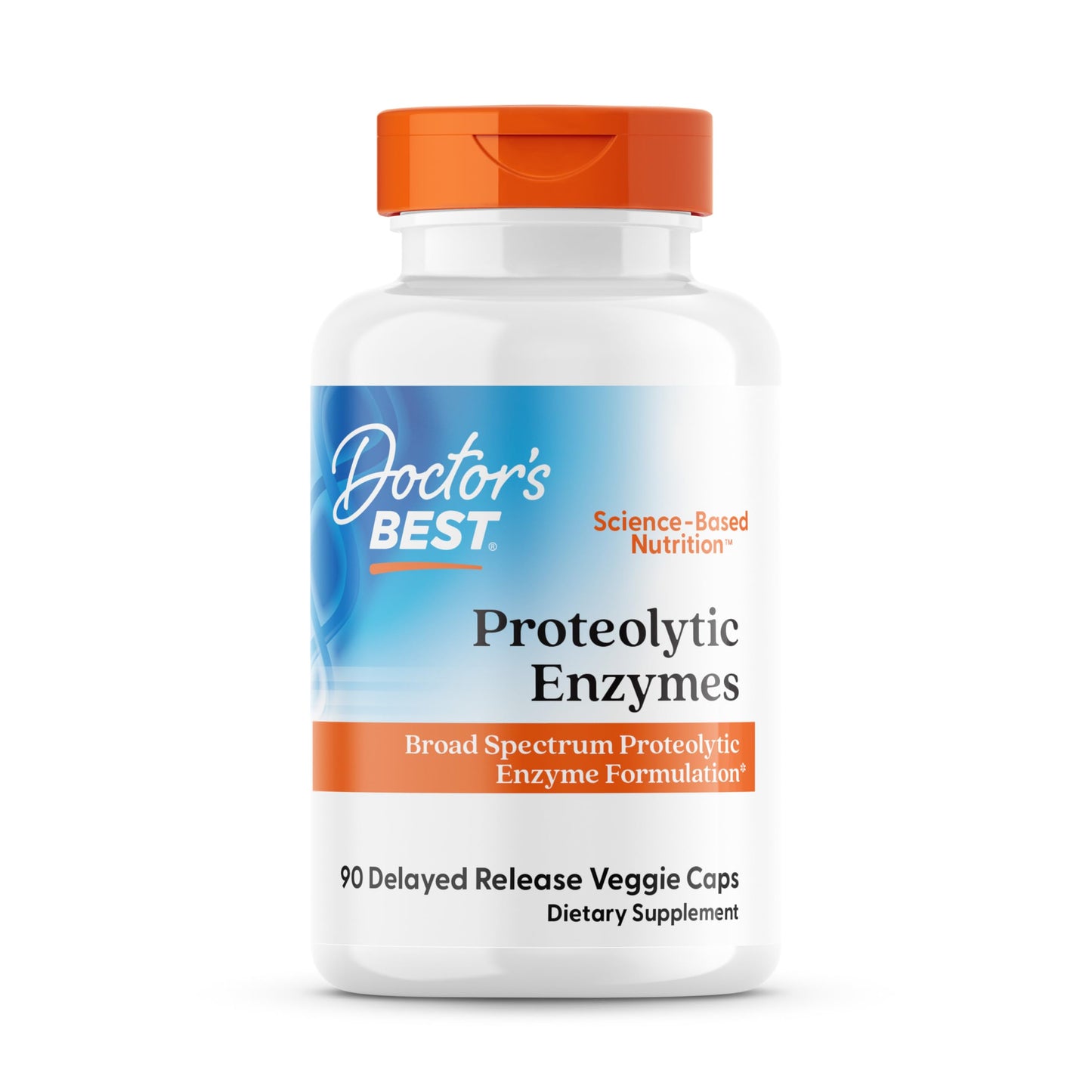 Doctor's Best Proteolytic Enzymes Supplement for Men & Women - Supports Protein Digestion, Caps for Digestive Wellness, Bromelain, Protease, & Papain Blend, Supports Metabolic Health - 90 Veg Capsules