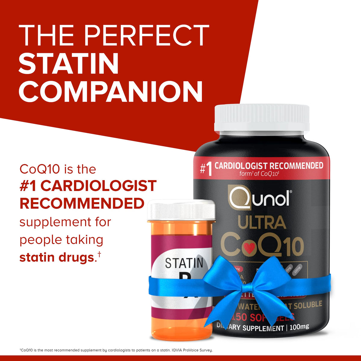 Qunol CoQ10 100mg Softgels Ultra 3X Better Absorption Coenzyme Q10 - Antioxidant