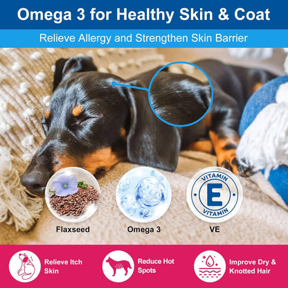 NATURE TARGET Dog Vitamins Powder, Probiotics & Digestive Enzymes for Gut Health, Glucosamine & Chondroitin & Omega 3, Complete Supplement for Homemade Dog Food, Joint & Skin & Immune Support | Probiotics & Digestive Enzymes for Gut Health, Glucosamine &