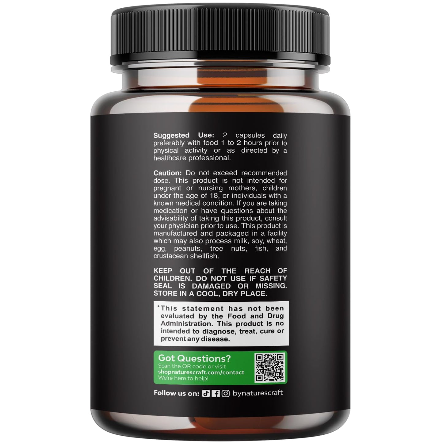 Horny Goat Weed for Men - Extra Strength Male Supplement with Black Maca Root, Tongkat Ali, Saw Palmetto & Panax Ginseng Extract for Stamina & Energy - 60 Count