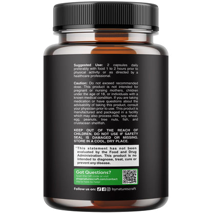 Horny Goat Weed for Men - Extra Strength Male Supplement with Black Maca Root, Tongkat Ali, Saw Palmetto & Panax Ginseng Extract for Stamina & Energy - 60 Count