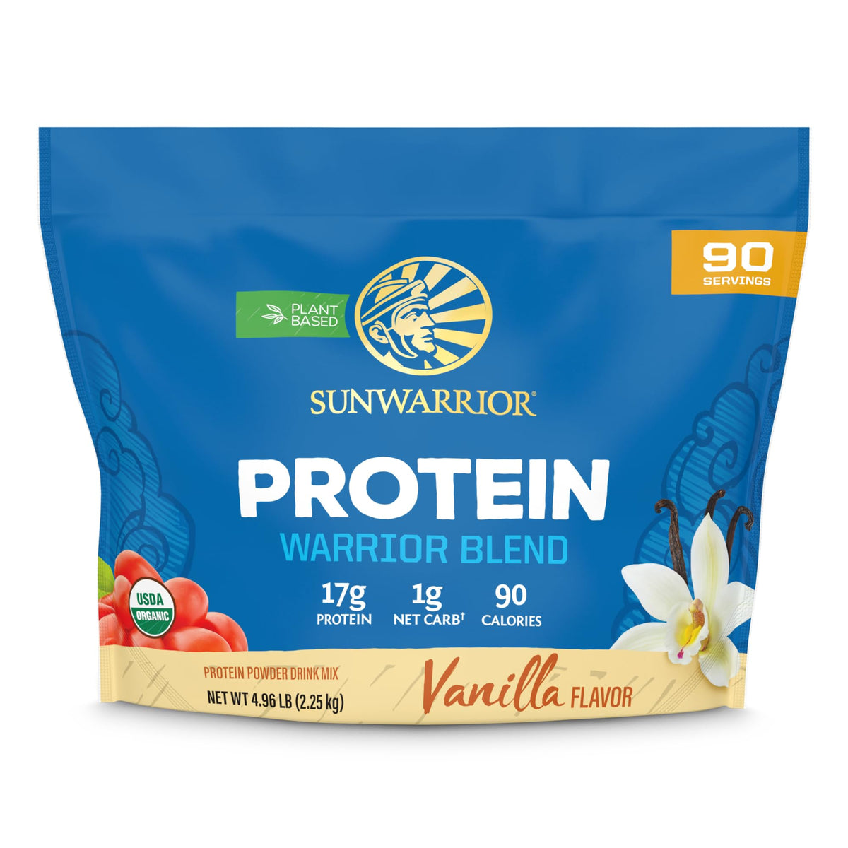 Sunwarrior Vegan Organic Protein Powder Plant-Based | BCAA Amino Acids Hemp Seed 