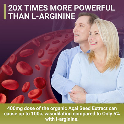 POWER SEEDAÇAÍ New Patented Nitric Oxide Supplement -Increase Blood Flow & Circulatio