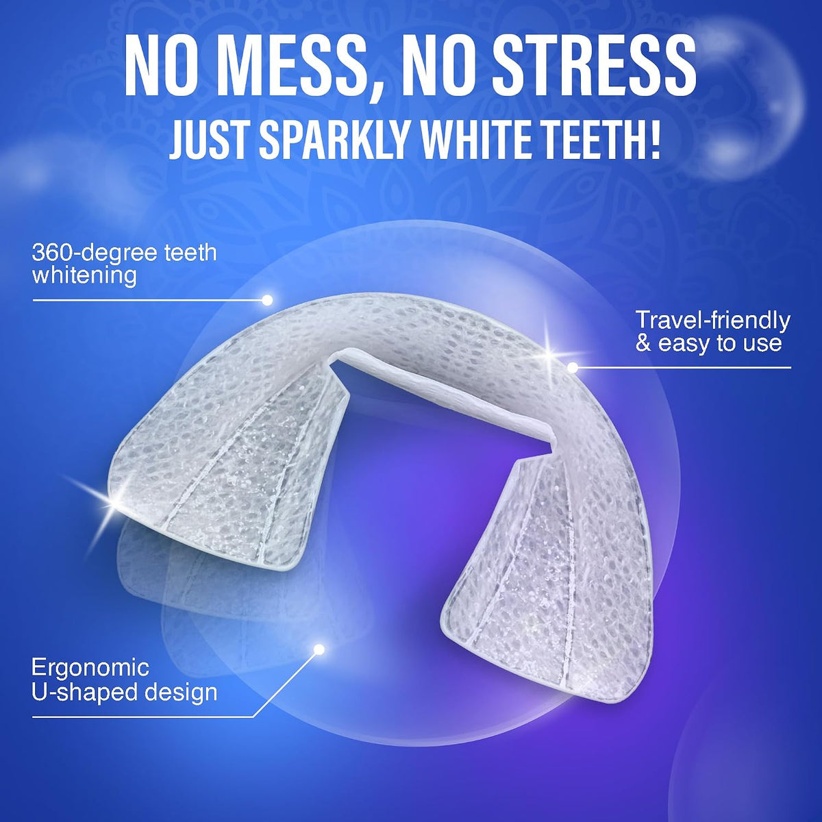 GuruNanda Teeth Whitening Gel Trays with 8% Hydrogen Peroxide, 7 Treatments