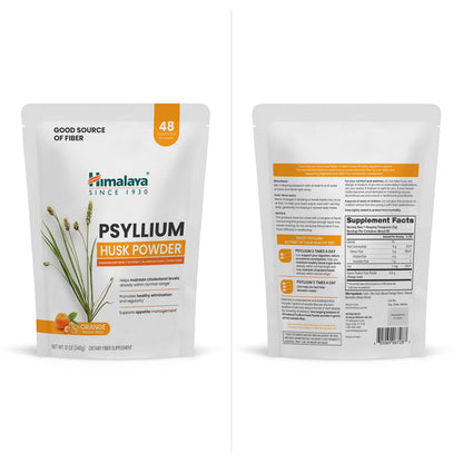 Himalaya Organic Psyllium Whole Husk Fiber Supplement,Unflavored,12 oz