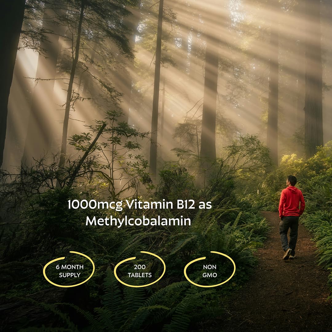 Vitamin B12 1000mcg Energy Support 200 Tablets