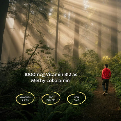 Vitamin B12 1000mcg Energy Support 200 Tablets