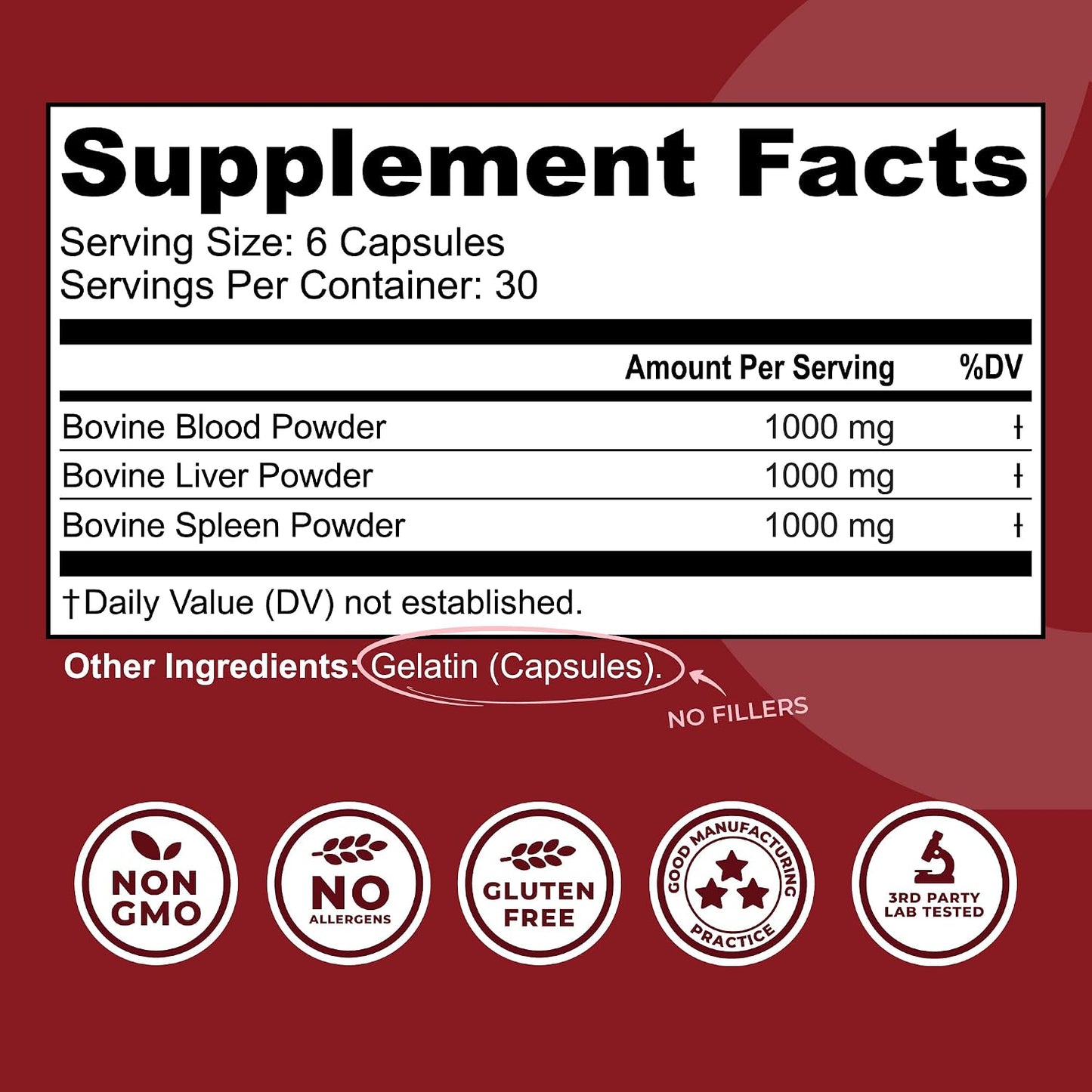 Beef Organ Supplement for Women + Bovine Blood and Beef Liver Supplement- Organic Nutrient Dense Superfood for Overall Energy, Health, & Wellness - No Fillers, Freeze Dried Supplements