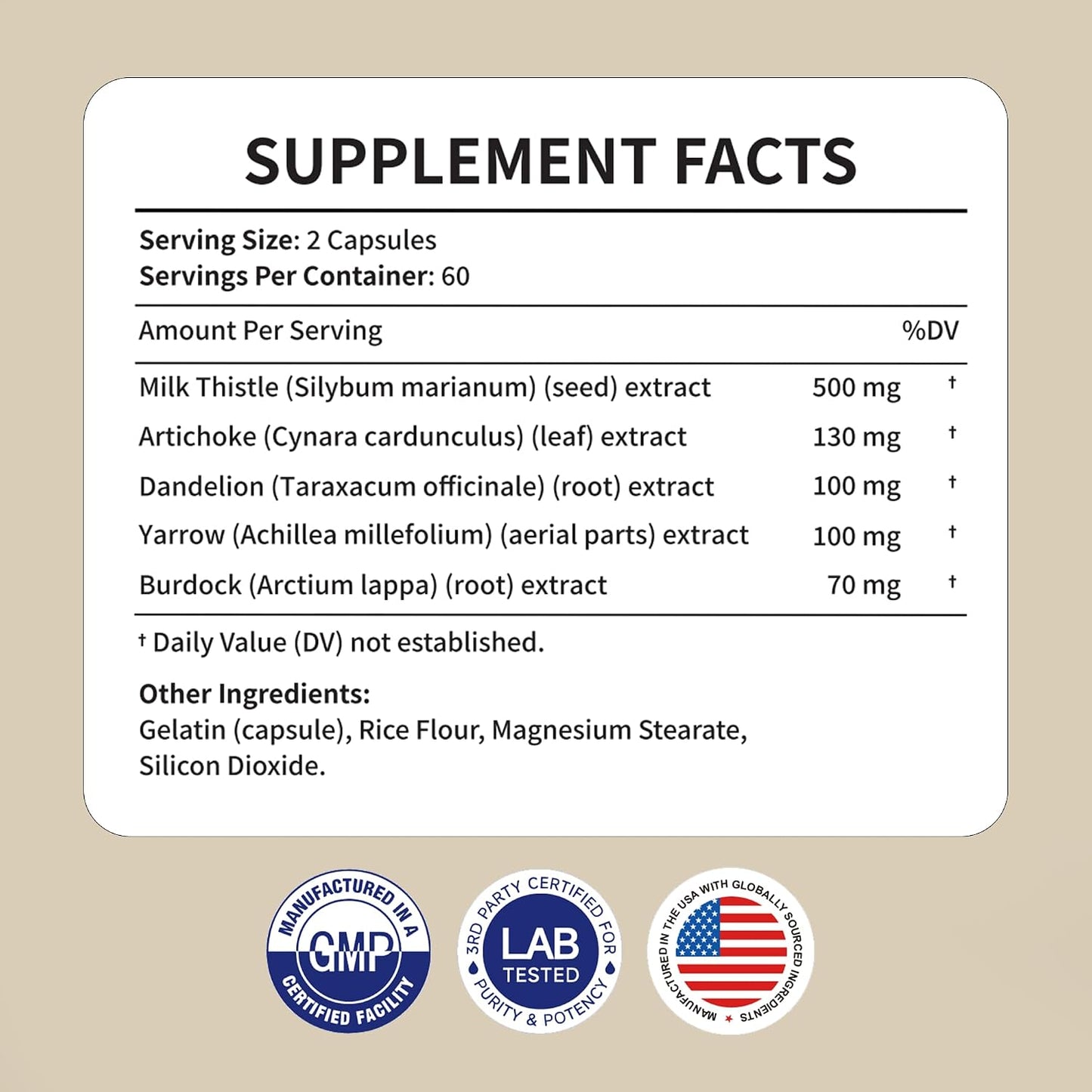 120 Capsules Milk Thistle Liver Cleanse Detox & Repair Supplement -Formulated Happy Liver Support - Liquid Herbal Supplements for Liver Health-Made in USA