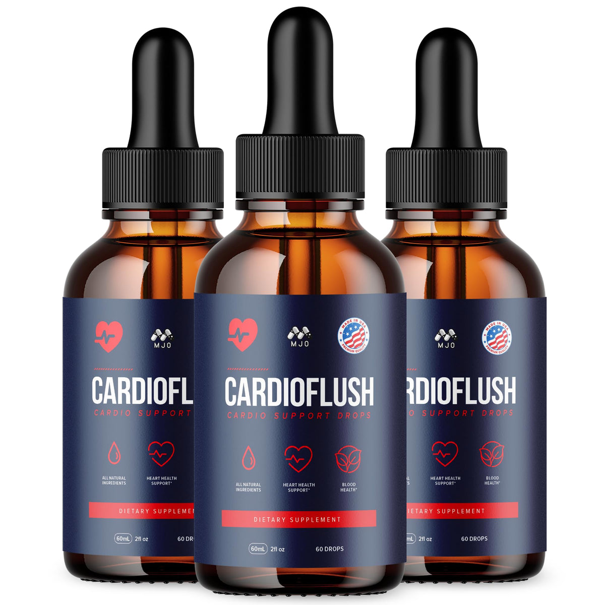 Cardio Flush Drops, Cardioflush Drops Premium Liquid Supplement 30 Servings