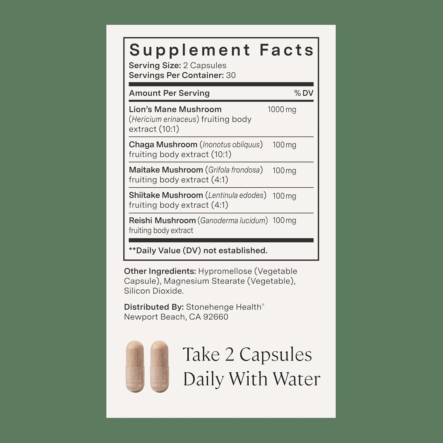 Stonehenge Health Dynamic Brain + Dynamic Mushrooms Bundle Memory Acquisition, Retention, & Recall with 40 Unique Nootropic Brain & Immune System Support