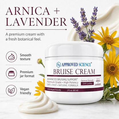 Approved Science Bruise Cream - Arnica and Lavender - Soothe and Fade Bruises - 6 Fl. Oz - 3 Pack - Vegan