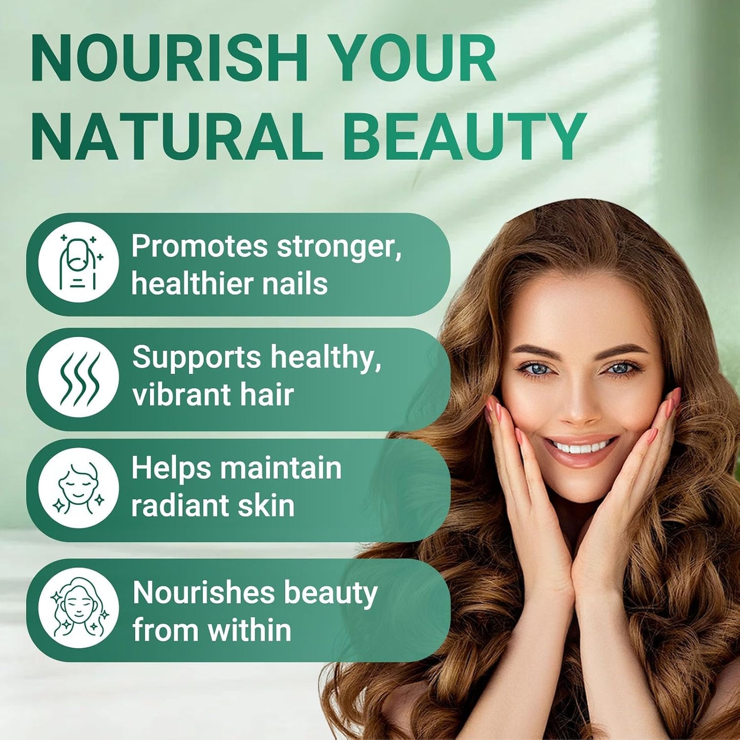 Hair Growth Gummies, Revival Hair Sea Moss Biotin Gummies with Pearl Powder Supports Faster Hair Growth, Stronger Nails, Healthy Skin, Extra Strength
