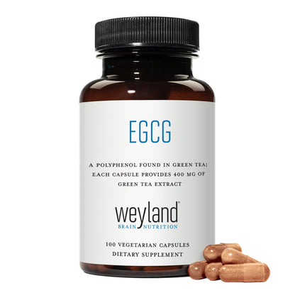 EGCG Green Tea Extract, High Antioxidant, Heart Support & Brain Health, Green Tea Pills, 100 Vegetarian Capsules