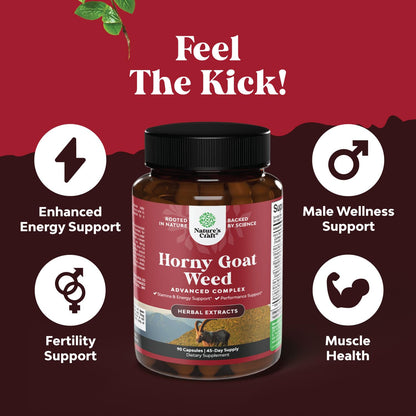 Horny Goat Weed for Male Enhancement - Extra Strength Horny Goat Weed for Men