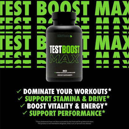Sculpt Nation by V Shred Test Boost Max - Testosterone Supplement for Men