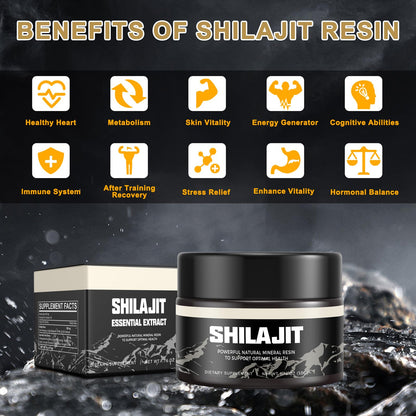 Shilajit Pure Himalayan Organic Shilajit Resin - Gold Grade 100% Shilajit Supplement