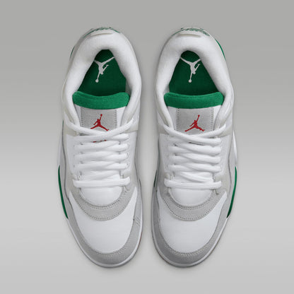 Air Jordan 4 RM Men's Shoes (FQ7939-103, White/Neutral Grey/Wolf Grey/Pine Green) Size 12