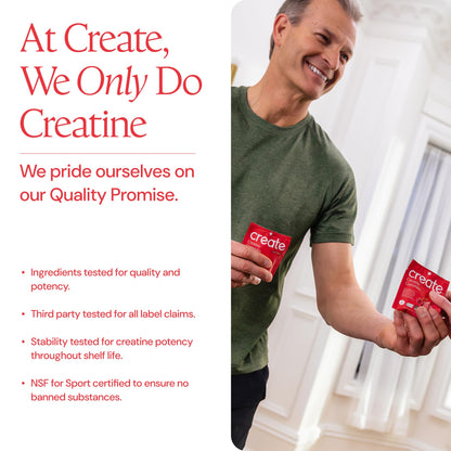 Create Creatine Gummies – Single-Serve Packs – 30ct – Variety Pack | NSF Certified for Sport – Made with Creatine Monohydrate, Vegan & Gluten-Free, Anti-Melting Formula, 3 Gummies per Pack