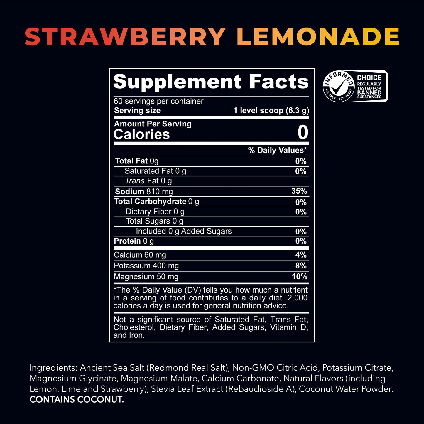 REDMOND Re-Lyte Electrolyte Drink Mix, Mixed Berry, 30 serving SMALL 6.88oz jar