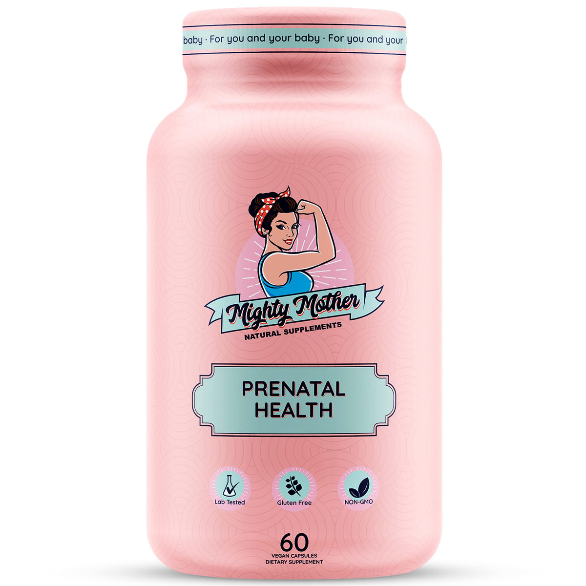 Mighty Mother Conception Fertility Prenatal Vitamins with, Iron, Folic Acid, Zinc, Biotin, Vitamin C