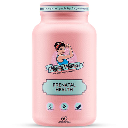 Mighty Mother Conception Fertility Prenatal Vitamins with, Iron, Folic Acid, Zinc, Biotin, Vitamin C