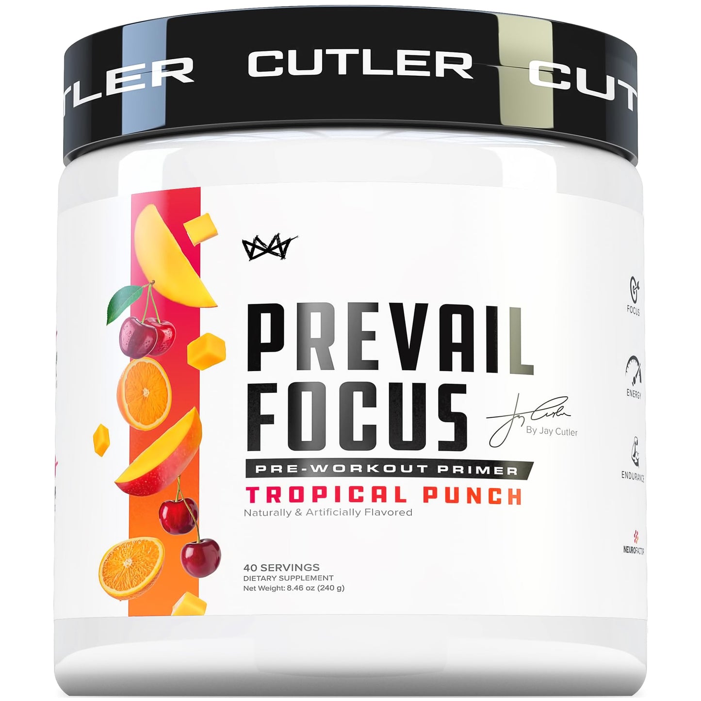 Prevail Pre Workout Powder with Nootropics: Pre-Workout Drink for Men and Women, Cutting Edge Energy and Focus Supplement with L Citrulline, Alpha GPC, L Tyrosine | Sour Rainbow Candy, 40 Scoops | Sour Rainbow Candy, 40 Scoops | With L-Citrulline, Alpha G