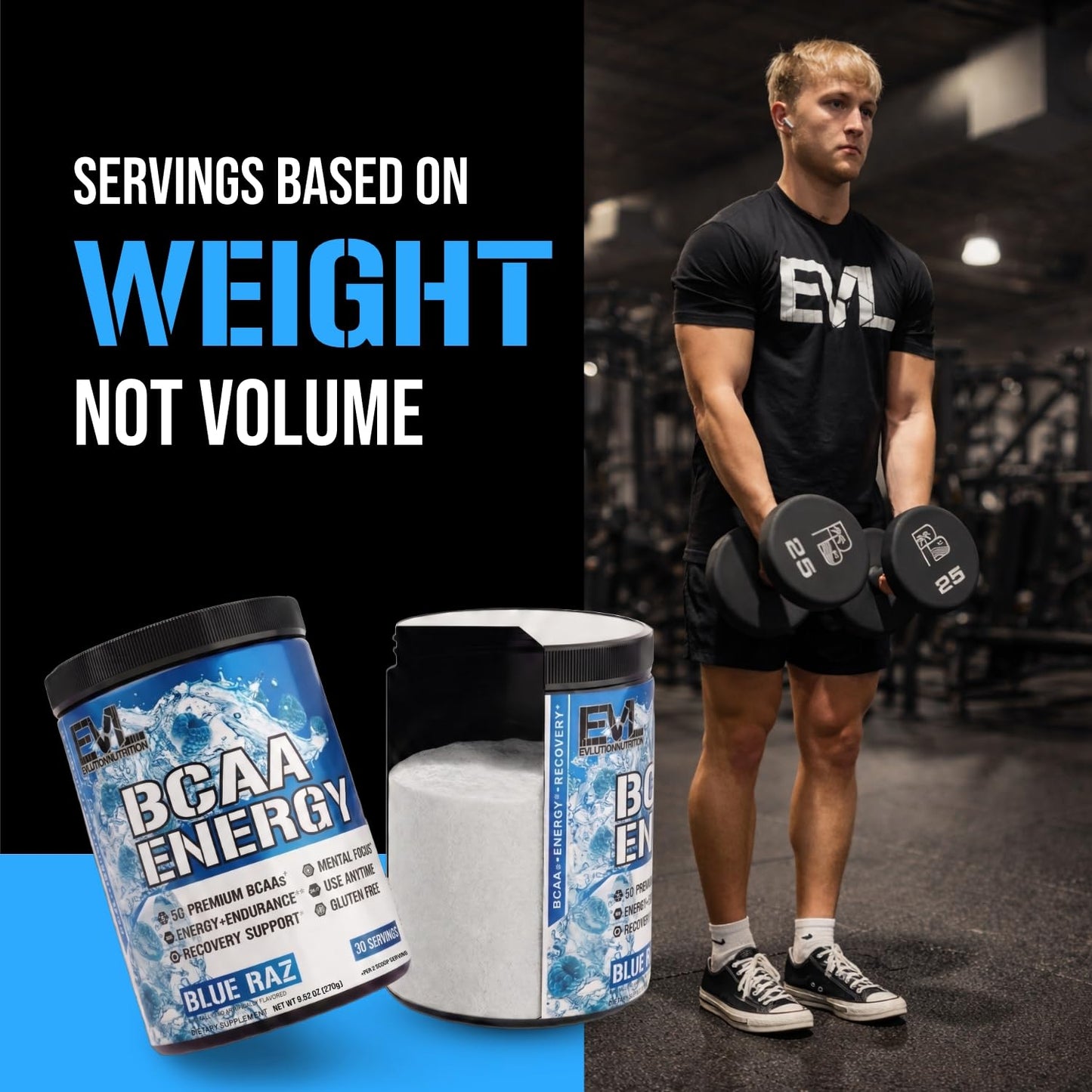 Evlution EVL BCAAs Amino Acids Powder - BCAA Energy Pre Workout Powder for Muscle Recovery Lean Growth and Endurance - Rehydrating Post Workout Recovery Drink with Natural Caffeine - Pink Lemonade