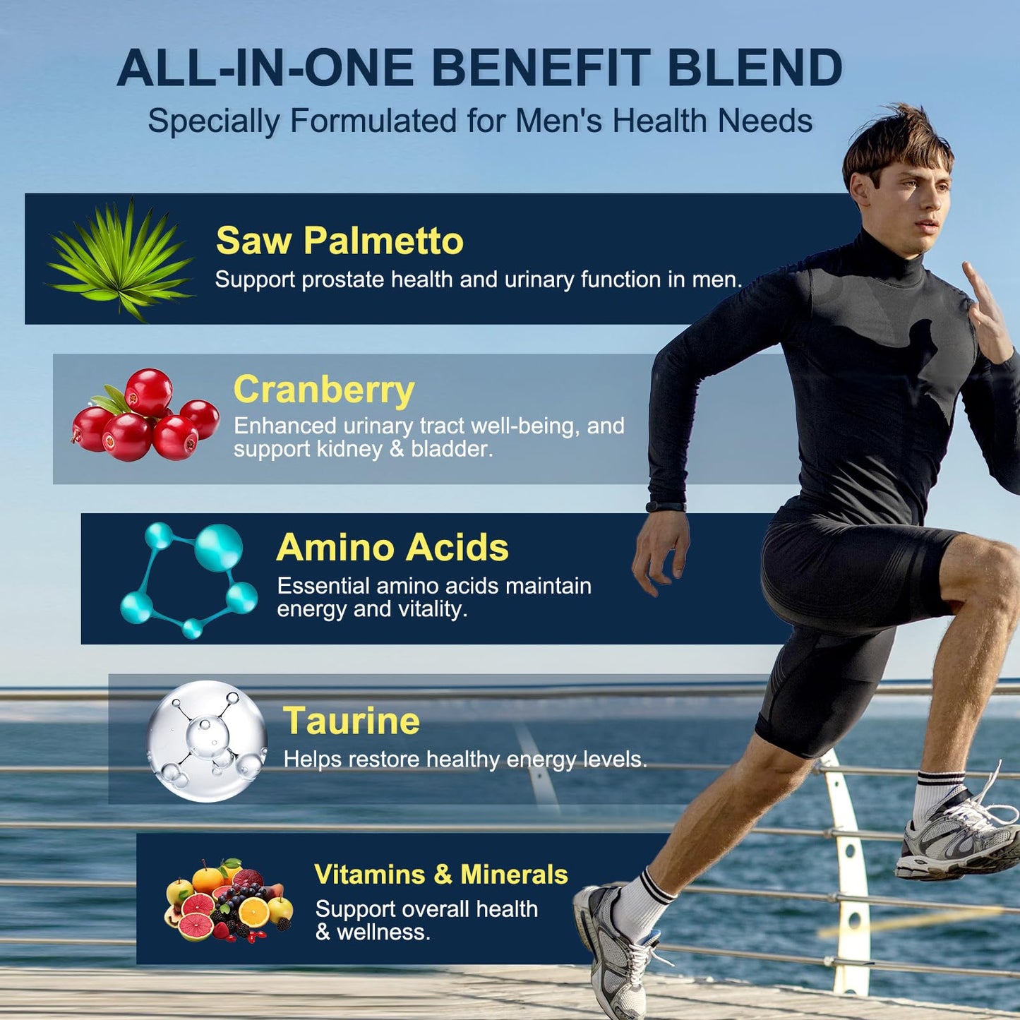 Probiotics for Men Digestive Health, 120 Billion CFUs Mens Probiotic with Digestive Enzymes & Prebiotics & Saw Palmetto & Cranberry for Gut, Prostate & Urinary Tract Health, Shelf Stable, 90 Capsules