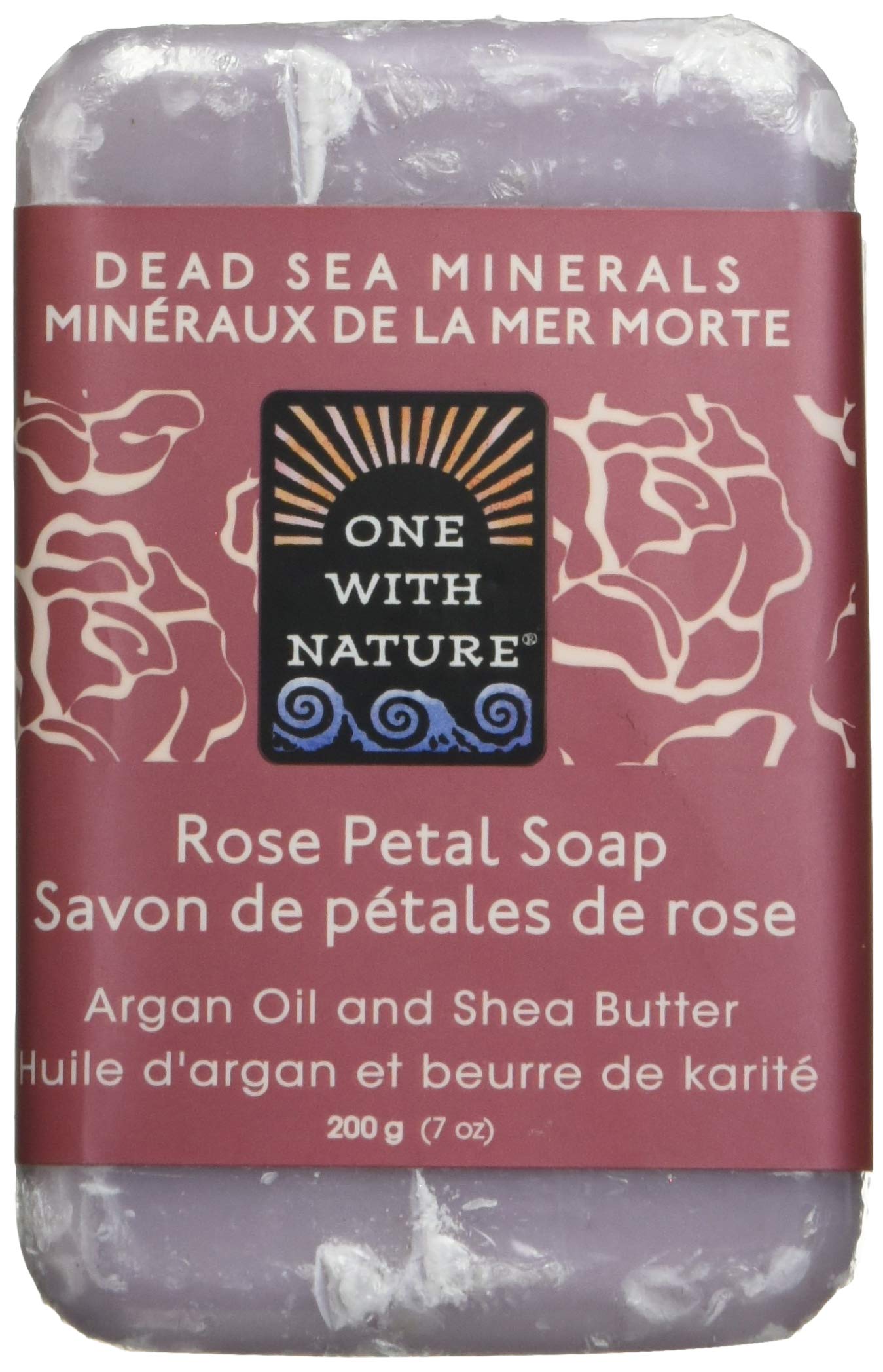 One With Nature Dead Sea Mineral Soap, Lemon Sage, 7-Ounces (Pack of 6)