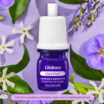 Lifelines ClickWick Essential Oil Blend 2-Pack: in Bloom and Citrus Grove, for Lifelines ClickWick Essential