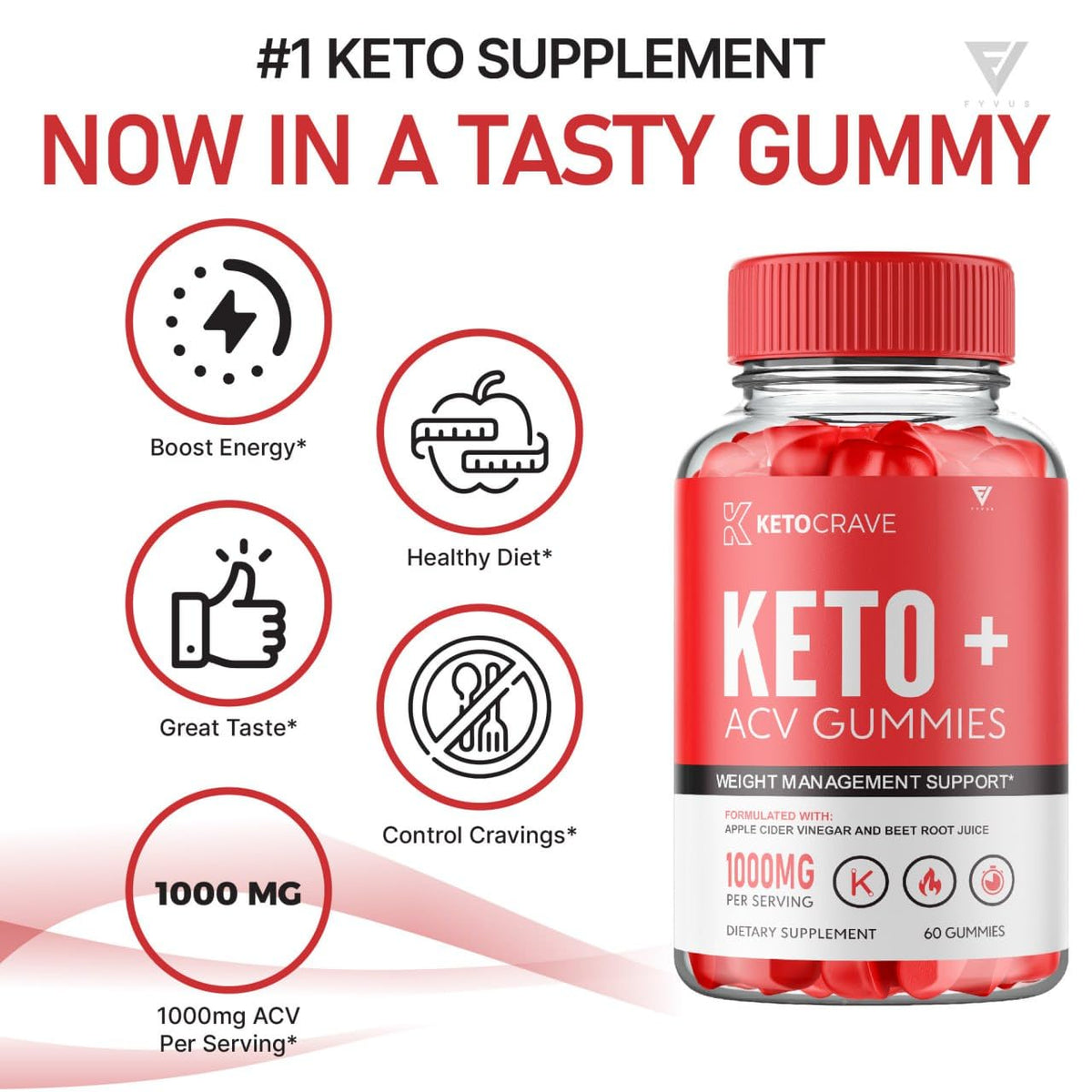 (3 Pack) Keto Crave ACV Gummies Kelly Clarkson, Ketocrave Keto + ACV Gummies